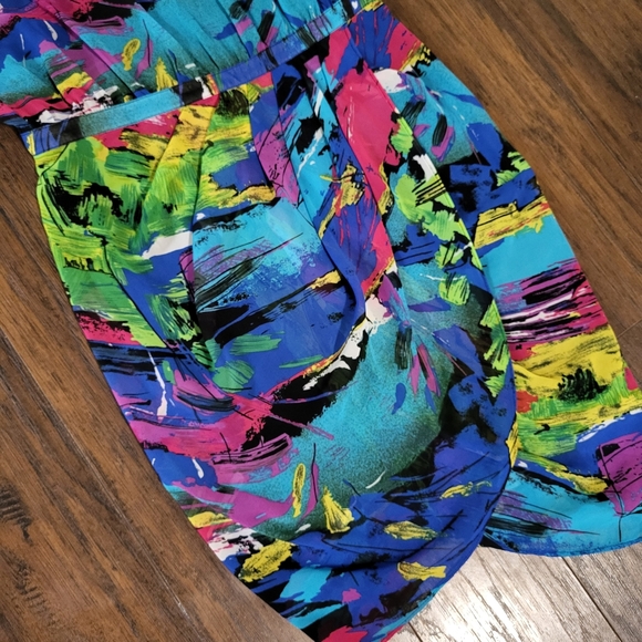 Factory by Erik Hart Rainbow Multi Colored Party Xs Dress - Picture 8 of 11